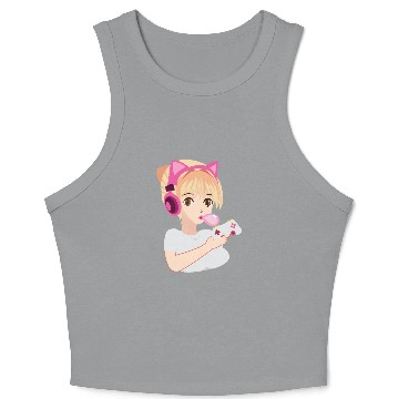Discover Typical Gamer Girl Gaming Controller Nerd Gift Crop Tank Top