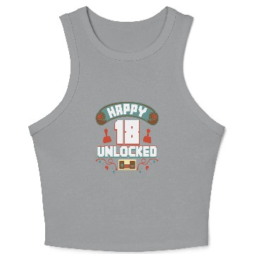 Discover Level Up Typical Gamer Gaming Retro 18 Player Gift Crop Tank Top