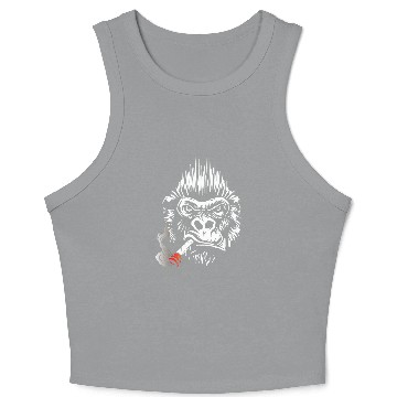 Discover Gorilla smokes cigar, Big Boss Crop Tank Top gift