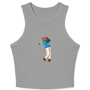 Discover Golf Golfer Bigfoot Sasquatch Gift Crop Tank Top