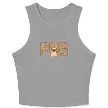 Discover Pug Crop Tank Top
