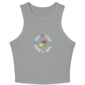 Discover SPED Special Education Teacher educators gift Crop Tank Top