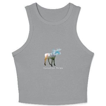 Discover Moose - Canadian Pride Crop Tank Top