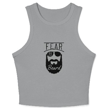 Discover Fear The Beard Gift Crop Tank Top