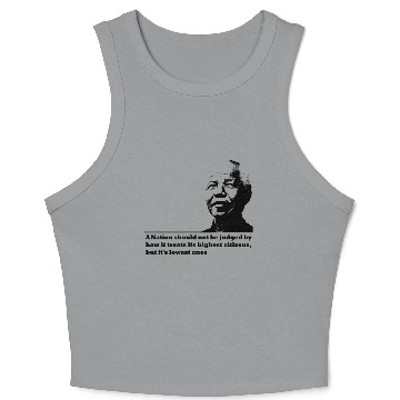 Discover Nelson Mandela Crop Tank Top