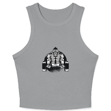 Discover Gorilla Dumbell Crop Tank Top