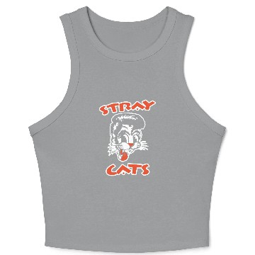 Discover STRAY CATS Rockabilly Cool Cat Tattoo Crop Tank Top