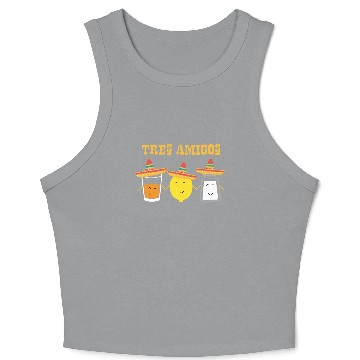 Discover Tequila and friends, salt and lemon makes it Crop Tank Top