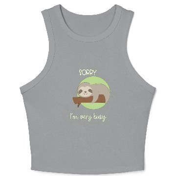 Discover Sloth Animal Crop Tank Top
