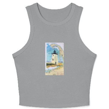 Discover Long Point Light House Ptown Cape Cod Crop Tank Top