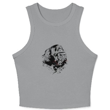 Discover Angry Gorilla Silverback Beast Gym Workout Roar Crop Tank Top