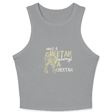 Discover Cheetah safari Crop Tank Top