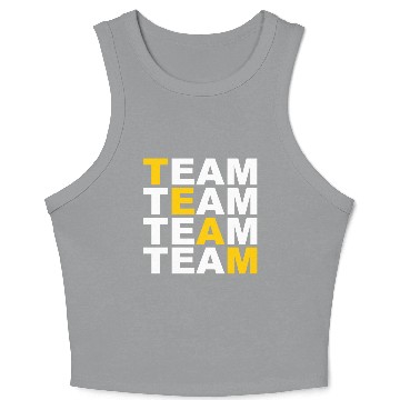 Discover TEAM - Sport - Friends - Team Spirit Crop Tank Top