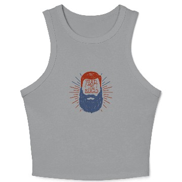 Discover Fear The Beard Crop Tank Top