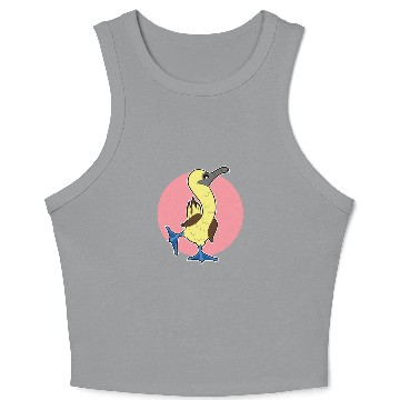 Discover Blue Footed Booby Funny Funky Dancing Sea Bird Crop Tank Top