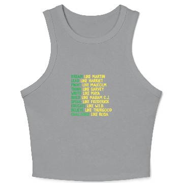 Discover Black Power Black History Month Pride Crop Tank Top