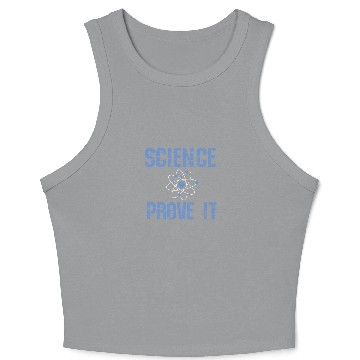 Discover Science Teacher Scientists Atom Crop Tank Top