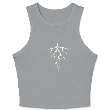 Discover pattern lightning thunder weather storm storm elec Crop Tank Top