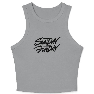 Discover Sunday Funday Crop Tank Top