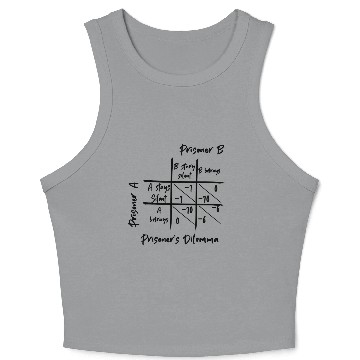 Discover Prisoner's Dilemma - Game Theory Crop Tank Top
