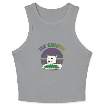 Discover Smudge The Cat Meme Crop Tank Top