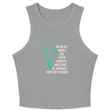 Discover Save Earth For Our Children Crop Tank Top