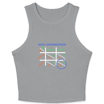 Discover Nash Equilibrium - Game Theory from John Nash Crop Tank Top