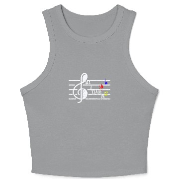 Discover Music Teacher Crop Tank Top