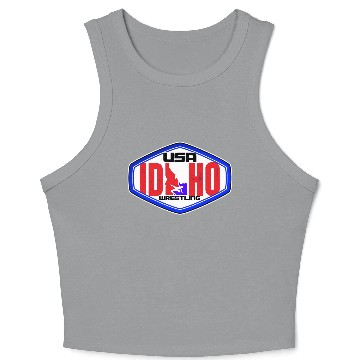 Discover Idaho Division Team USA Wrestling Crop Tank Top