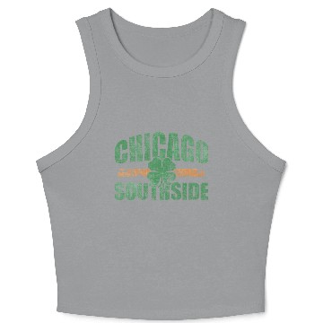 Discover Chicago South Side Irish St Patricks Day Crop Tank Top