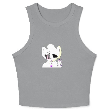 Discover Albino Galaxy wolf oc! Crop Tank Top
