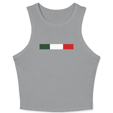 Discover Italian Flag Abstract Art Design Crop Tank Top