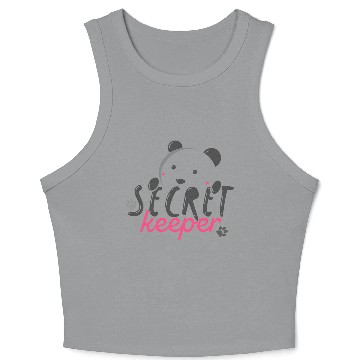 Discover Teddy bear secret keeper Crop Tank Top