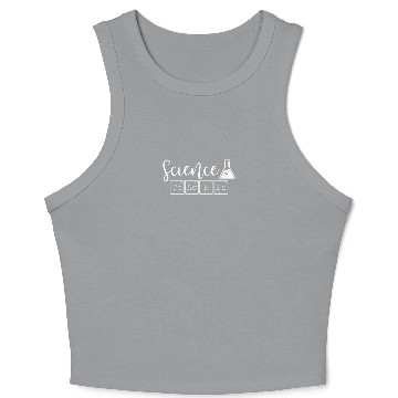 Discover Periodic Table Science Teacher Crop Tank Top