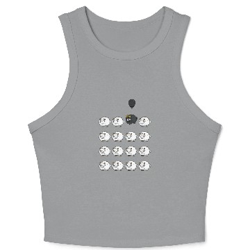Discover Fun Black Sheep Happy Me Crop Tank Top