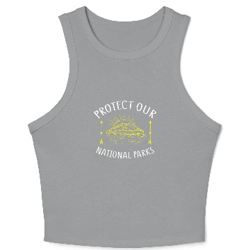 Discover Protect our National Parks Crop Tank Top