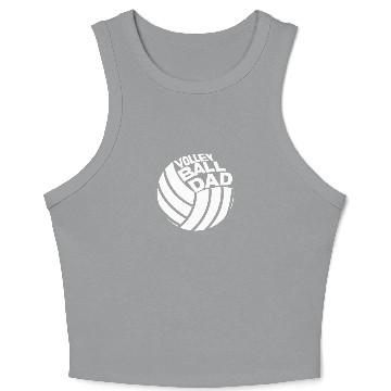 Discover Volleyball Dad Crop Tank Top