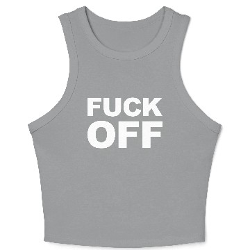 Discover Fuck off alles Kacke face mask Crop Tank Top
