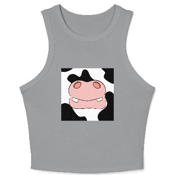 Discover Cow Crop Tank Top