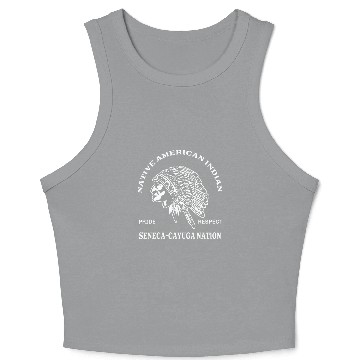 Discover Seneca cayuga nation native american inspired gift Crop Tank Top