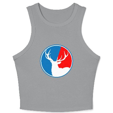 Discover Deer Hunting Patch Crop Tank Top