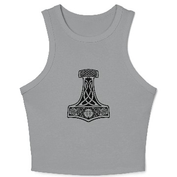 Discover Viking thor hammer Crop Tank Top