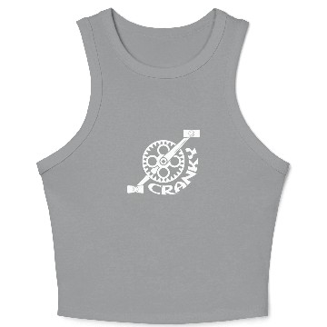 Discover Awesome Bicycle Cranky for Cyclists Crop Tank Top