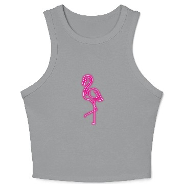 Discover Flamingo Neon Crop Tank Top
