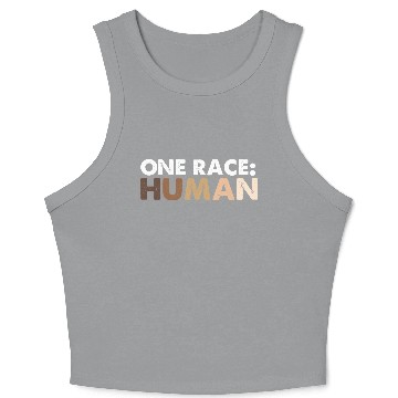 Discover One Race Human Race Crop Tank Top