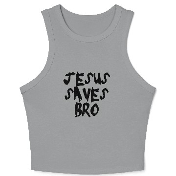 Discover Jesus saves Crop Tank Top