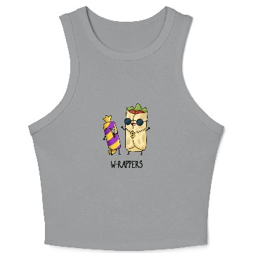 Discover W-rappers Cute Food Pun Crop Tank Top