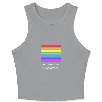 Discover Acceptance Has No Boundaries Crop Tank Top