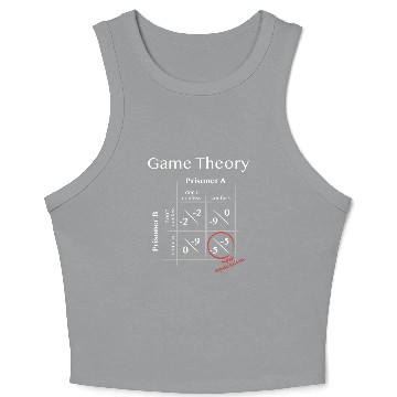 Discover Game Theory - Nash equilibrium light Crop Tank Top