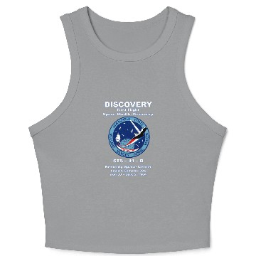 Discover NASA Space Shuttle STS-41-D Vintage Crew Crop Tank Top